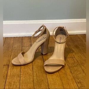 Just fab  Tan Block Heel Sandals 3” heel